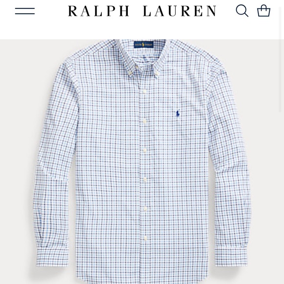 Polo Ralph Lauren Classic Fit Tattersall Performance Shirt Size 14-16 - Picture 3 of 6
